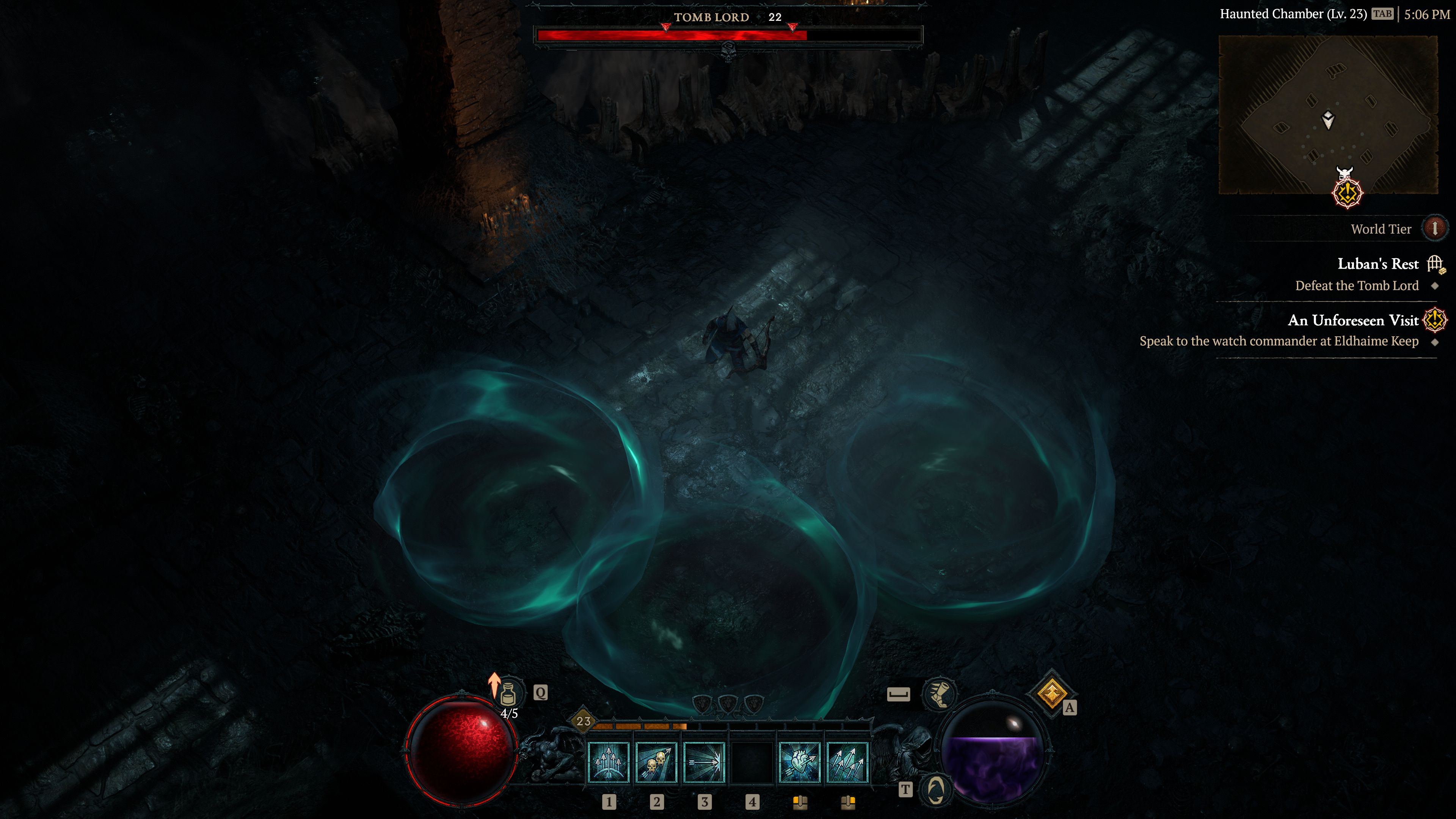 Pemain Nakal Diablo IV Menghindari Pusaran Energi yang Membutakan Di Ruang Bawah Tanah Istirahat Luban