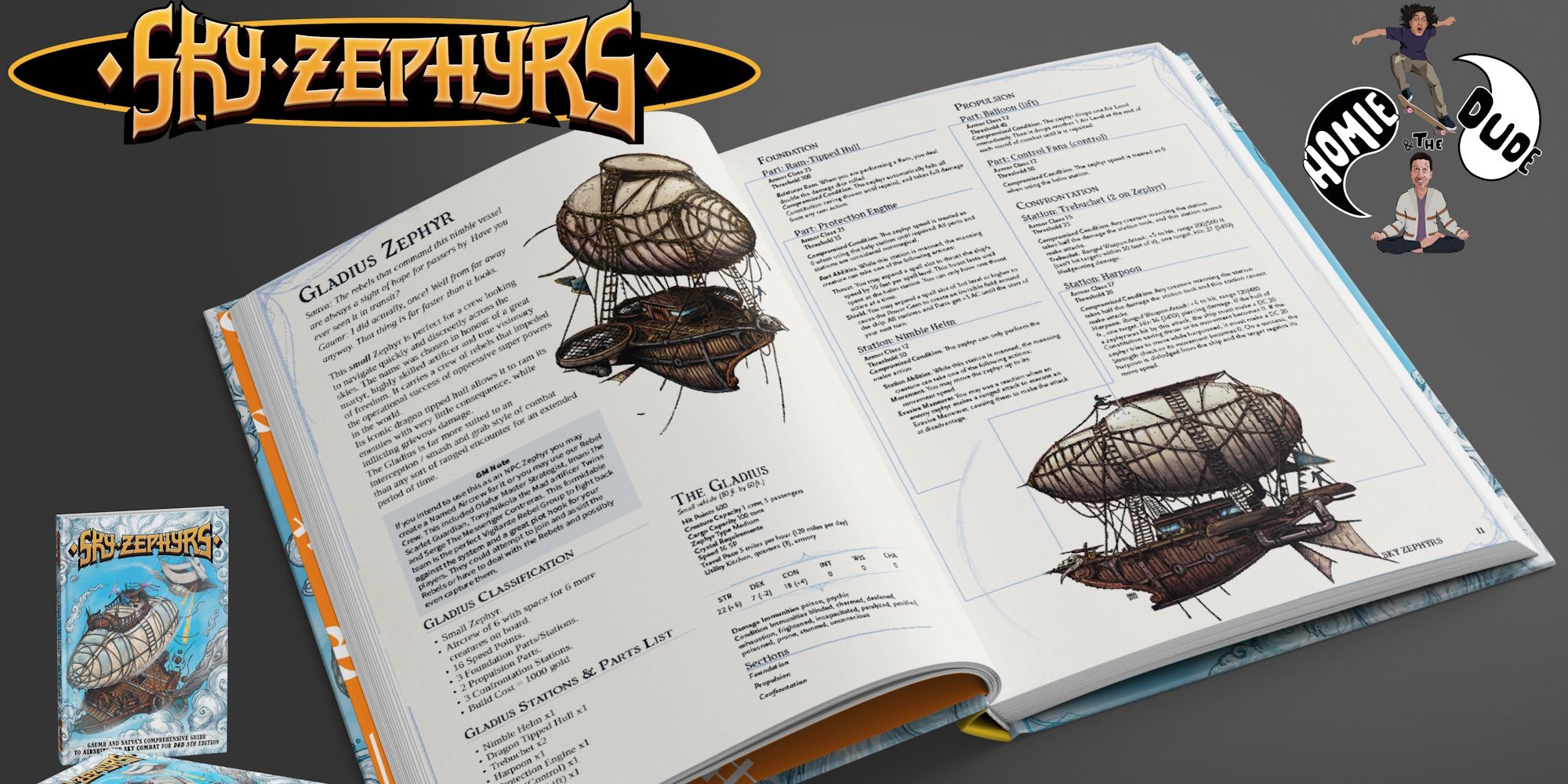 DnD Sky Zephyrs Open Book