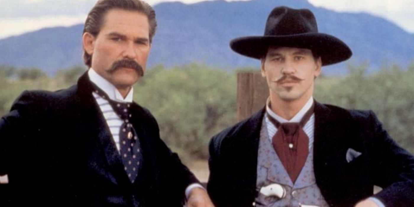 Doc Holliday and Wyatt Earp posing in Tombstone