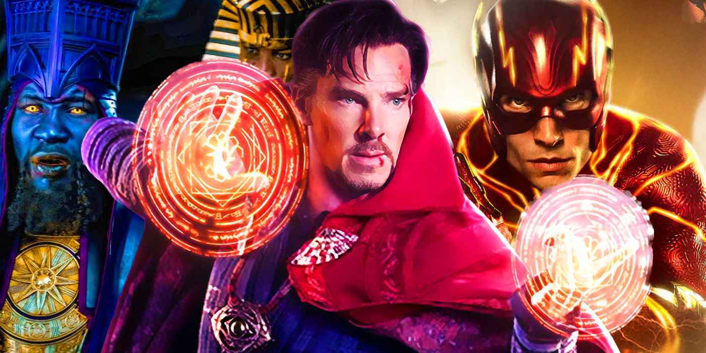 doctor strange with the flash and the council of kangs in the multiverse