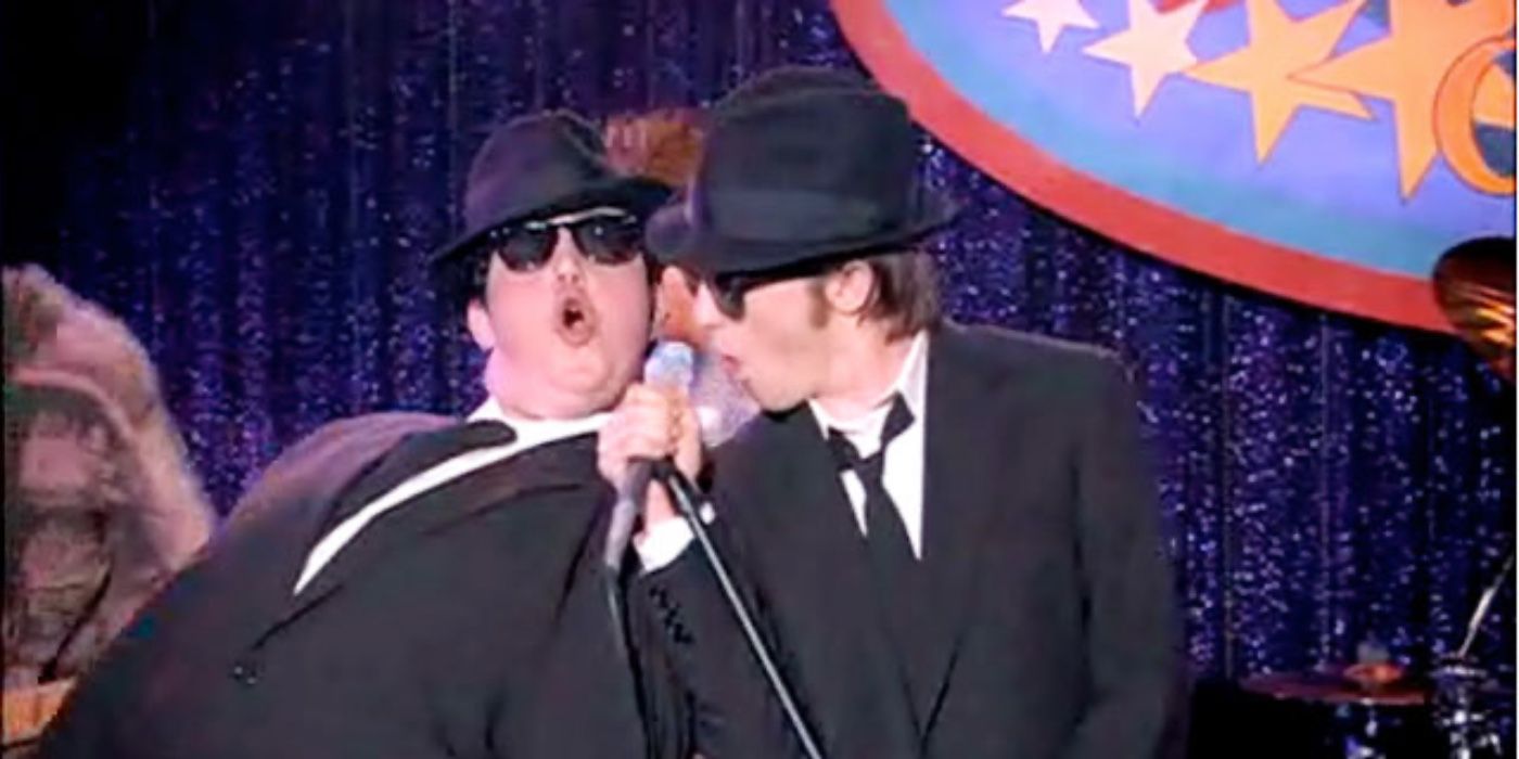 Drake and Josh singing as the Blues Brothers
