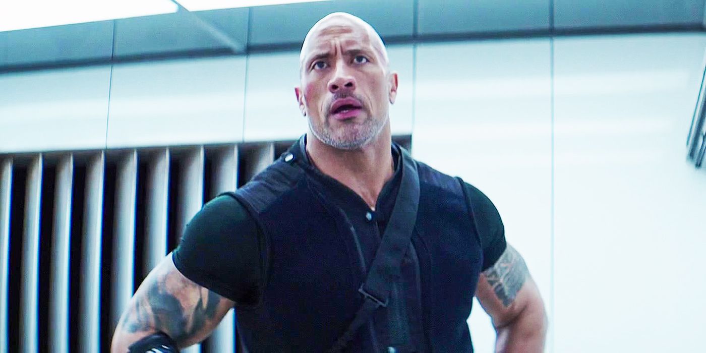 Dwayne Johnson in Hobbs and Shaw