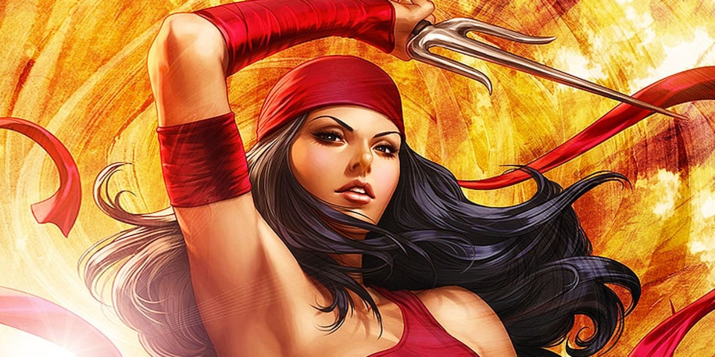 Elektra from Marvel Comics. 
