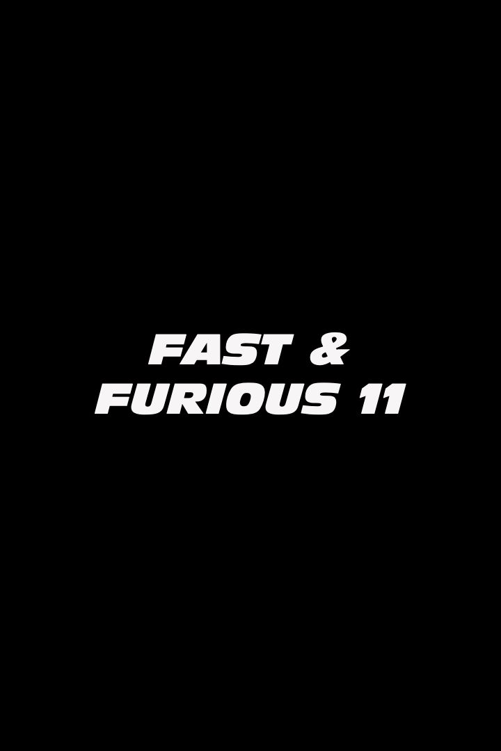 Poster mit Bildern von Fast and Furious 11