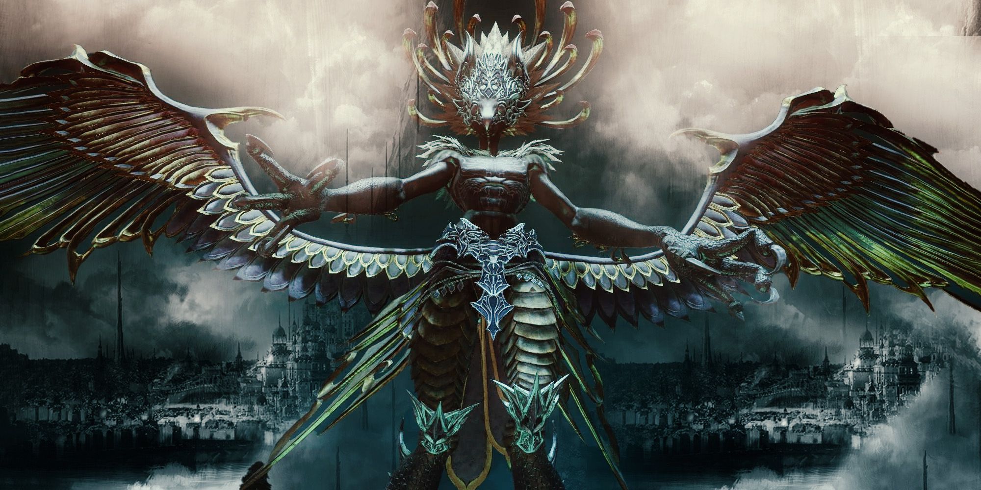 The entity called Garuda, a common summonable creature in most Final Fantasy games.