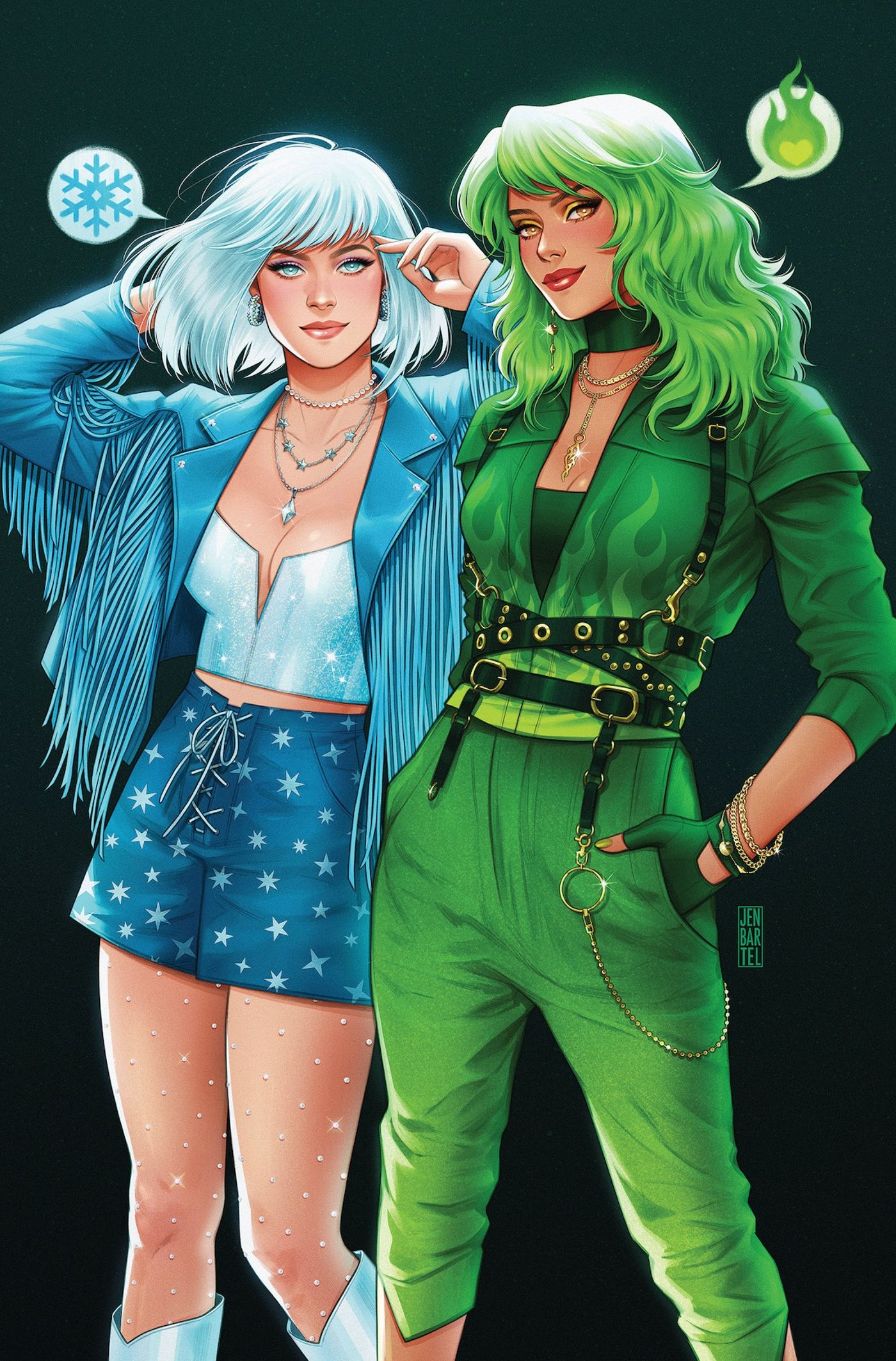 Fogo e Gelo Bem-vindo a Smallville Bartel Cover DC