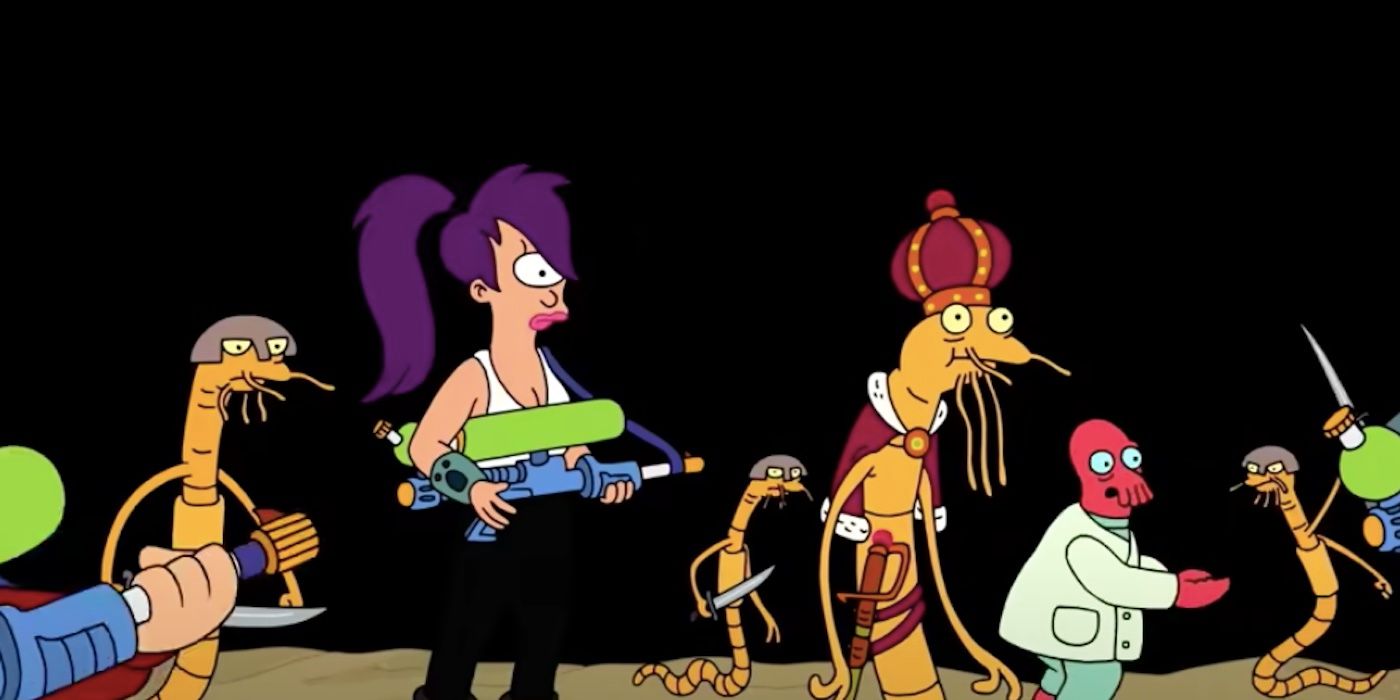 Leela and the Worms in the Futurama season 8 trailer