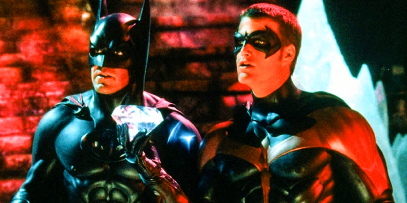 george clooney and chris o'donnell in 1997 batman and robin