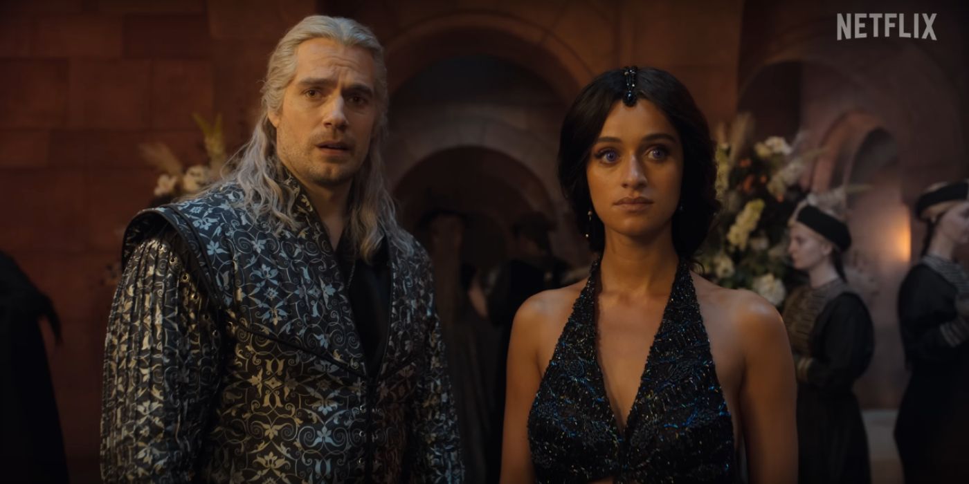 Geralt and Yennefer in The Witcher season 3