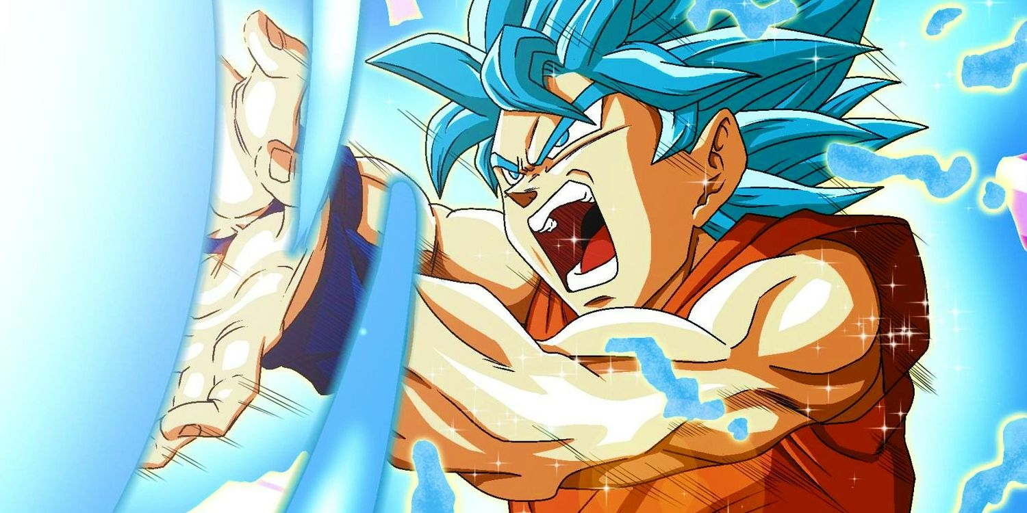 Goku doing Kamehameha attack