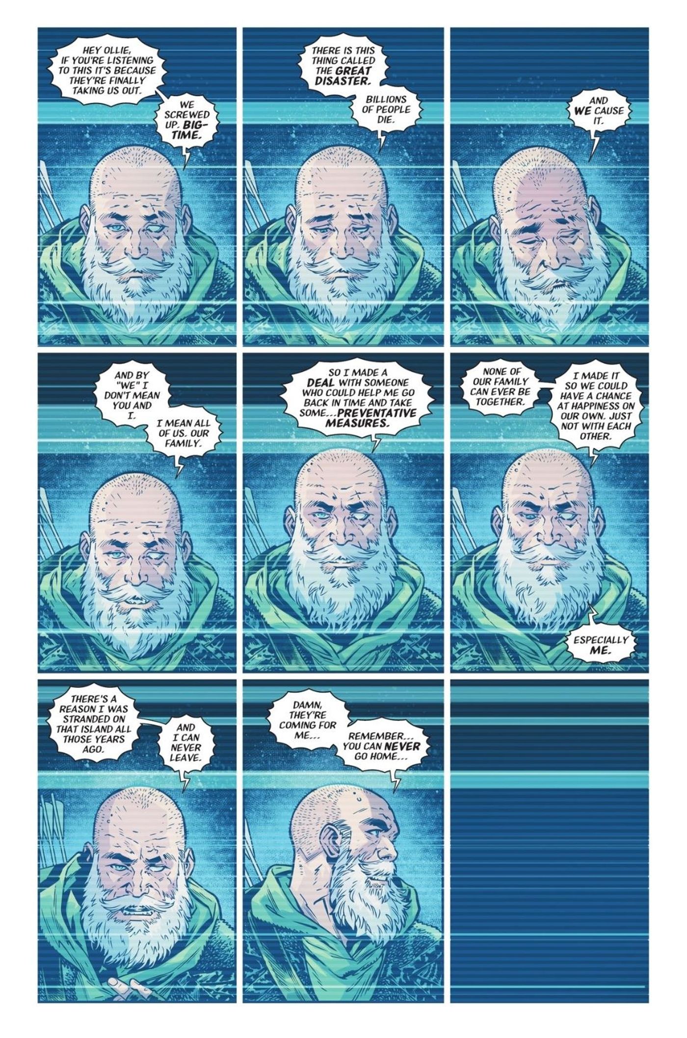 Green Arrow Great Disaster Prediction DC
