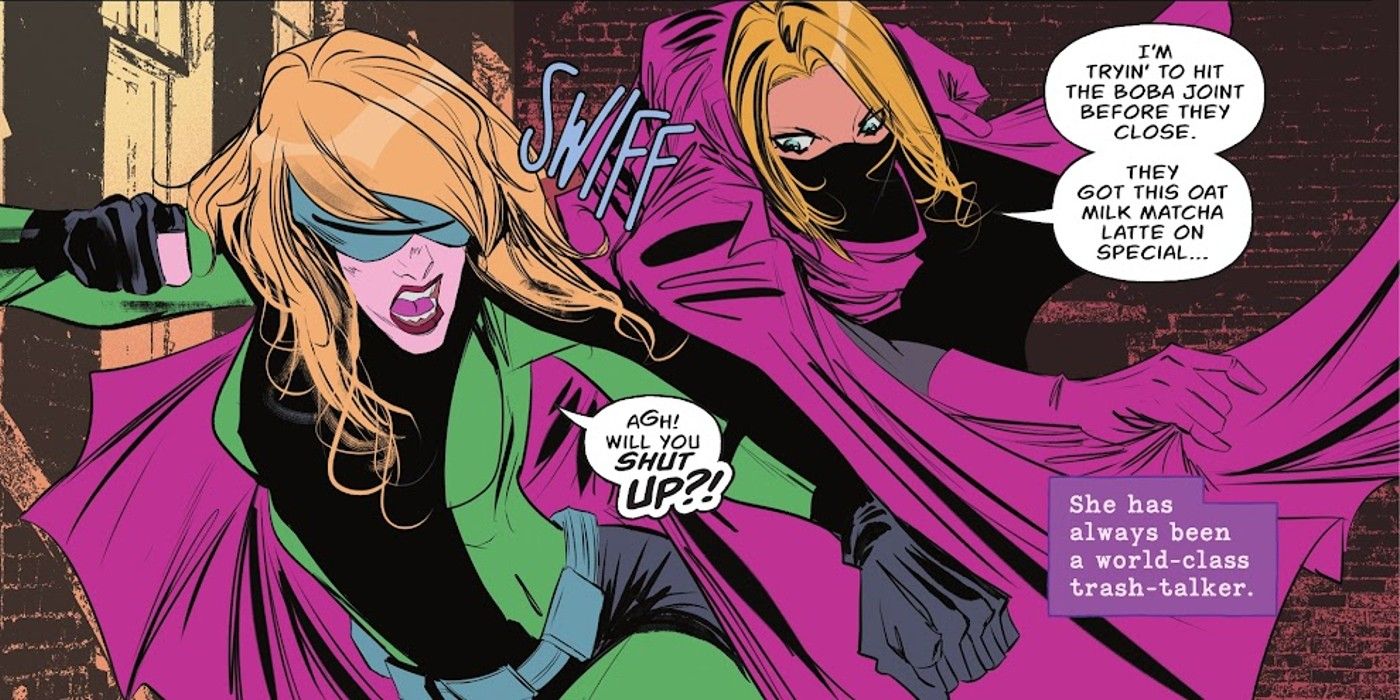Batgirl Stephanie Brown Battles Gunbunny with Trash Talk