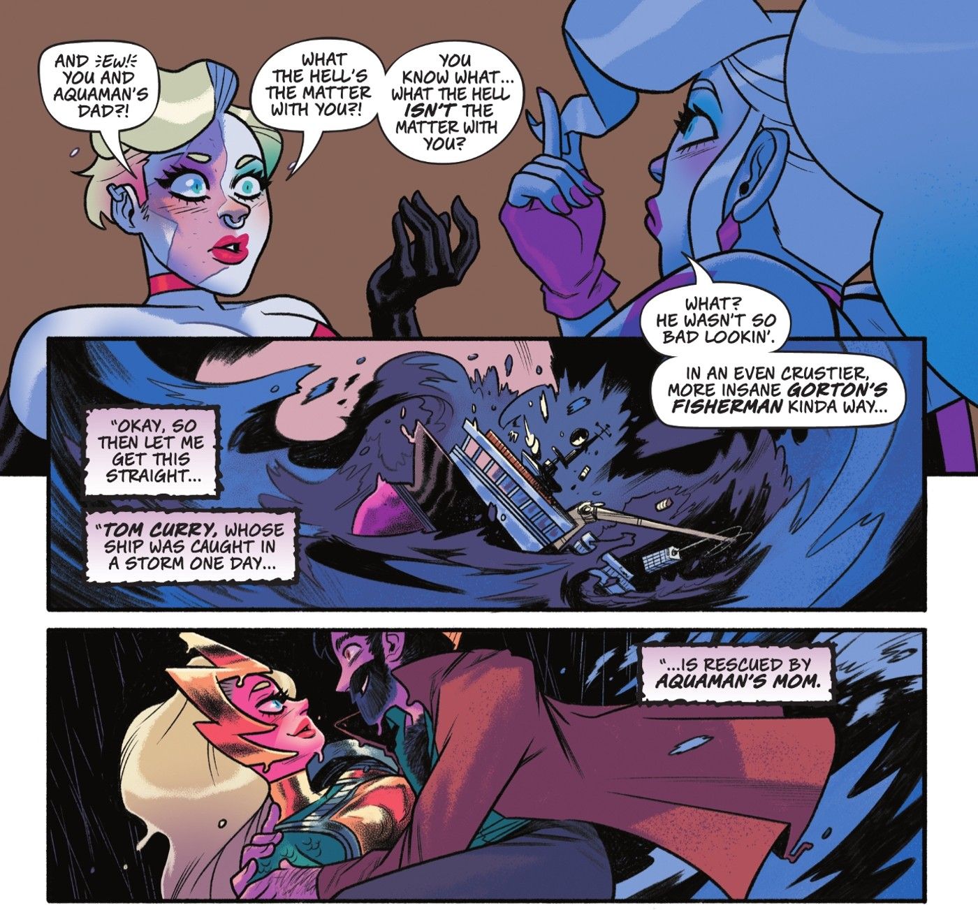 Harley Quinn Disrupts Aquaman's Origin