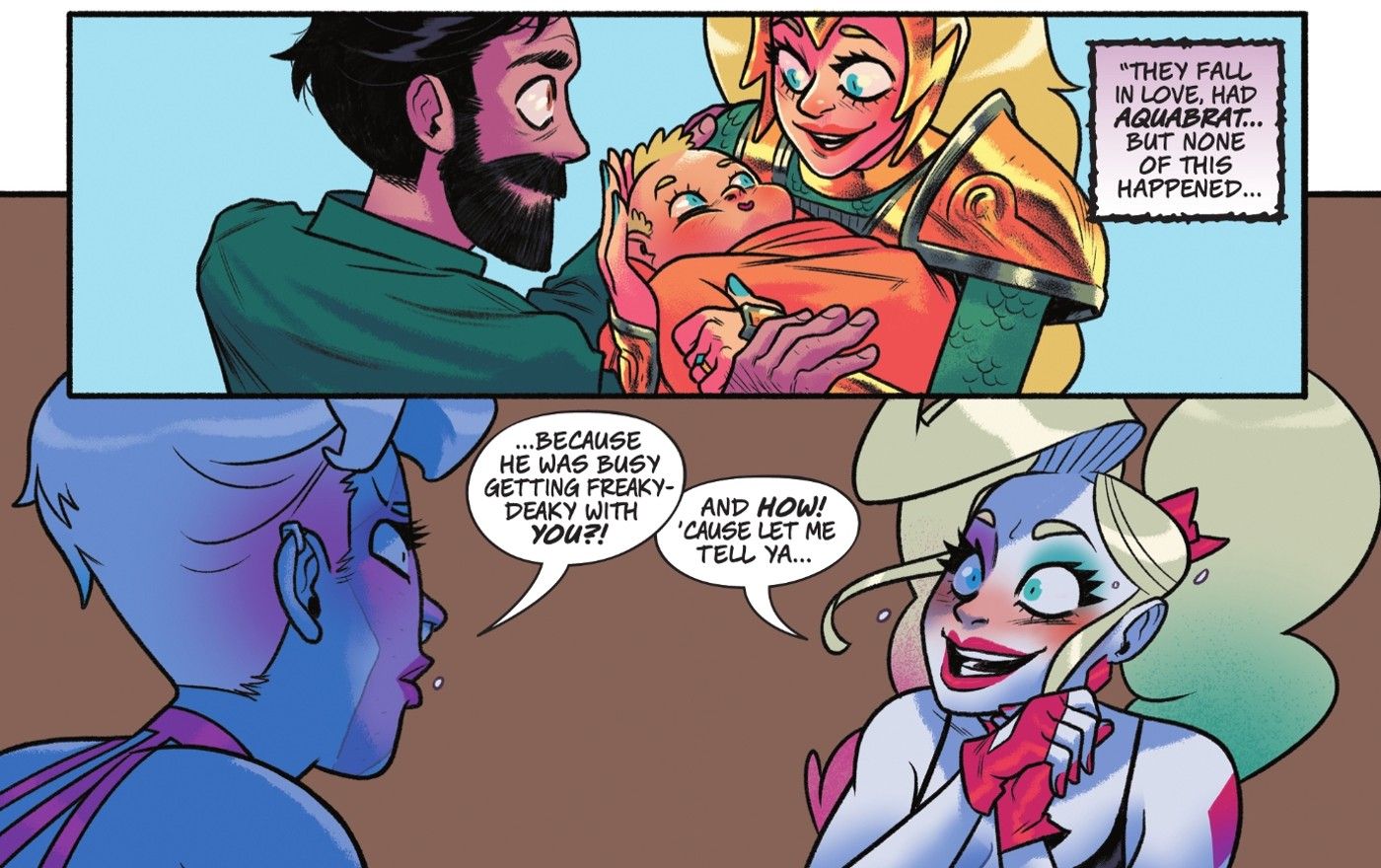 Harley Quinn Distracts Aquaman's Dad