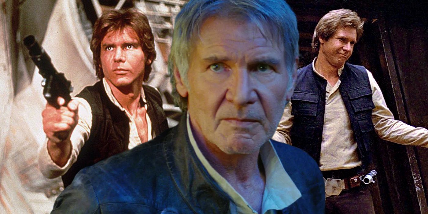 Harrison Ford In A New Hope, Return of The Jedi, And The Force Awakens