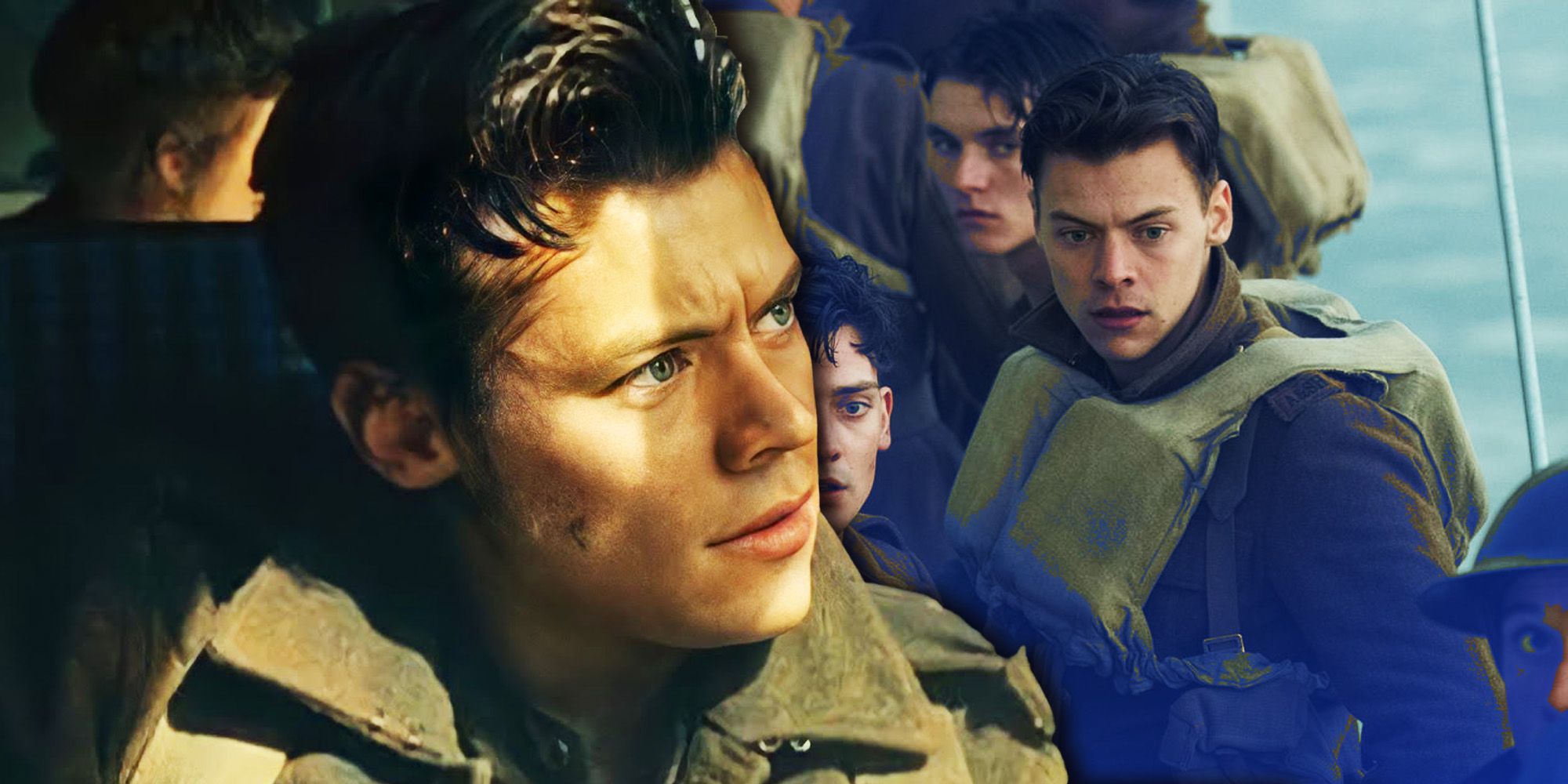 Harry Styles as one of the soldiers in Dunkirk