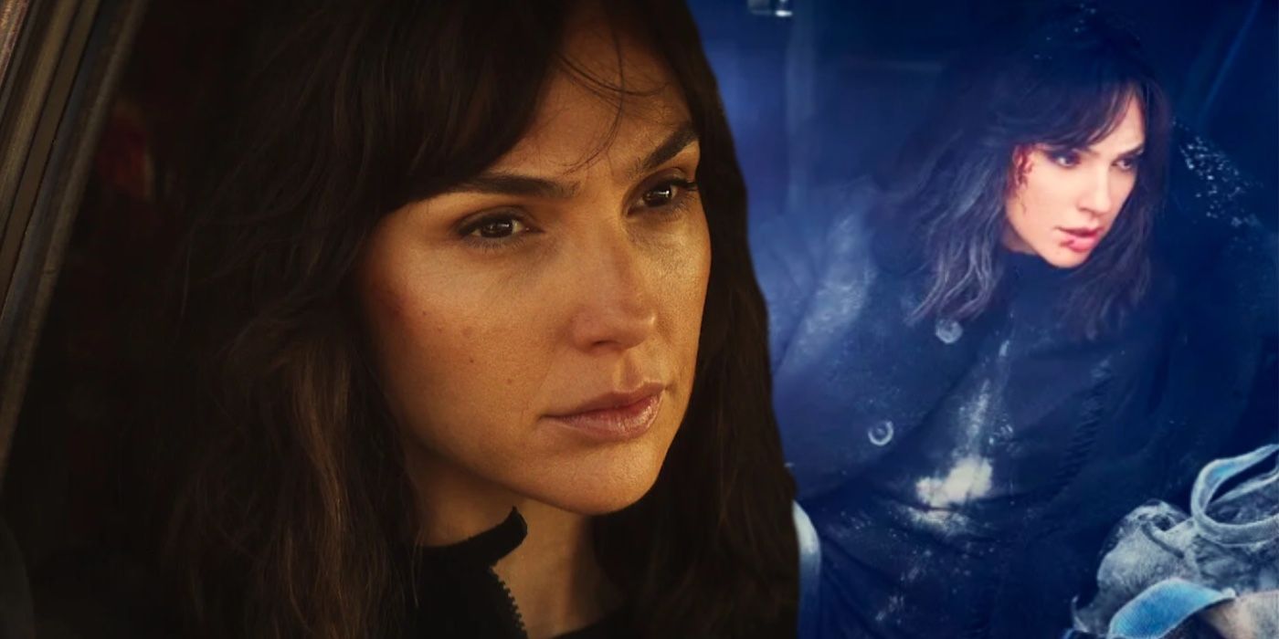 A composite image of Gal Gadot in Heart of Stone 