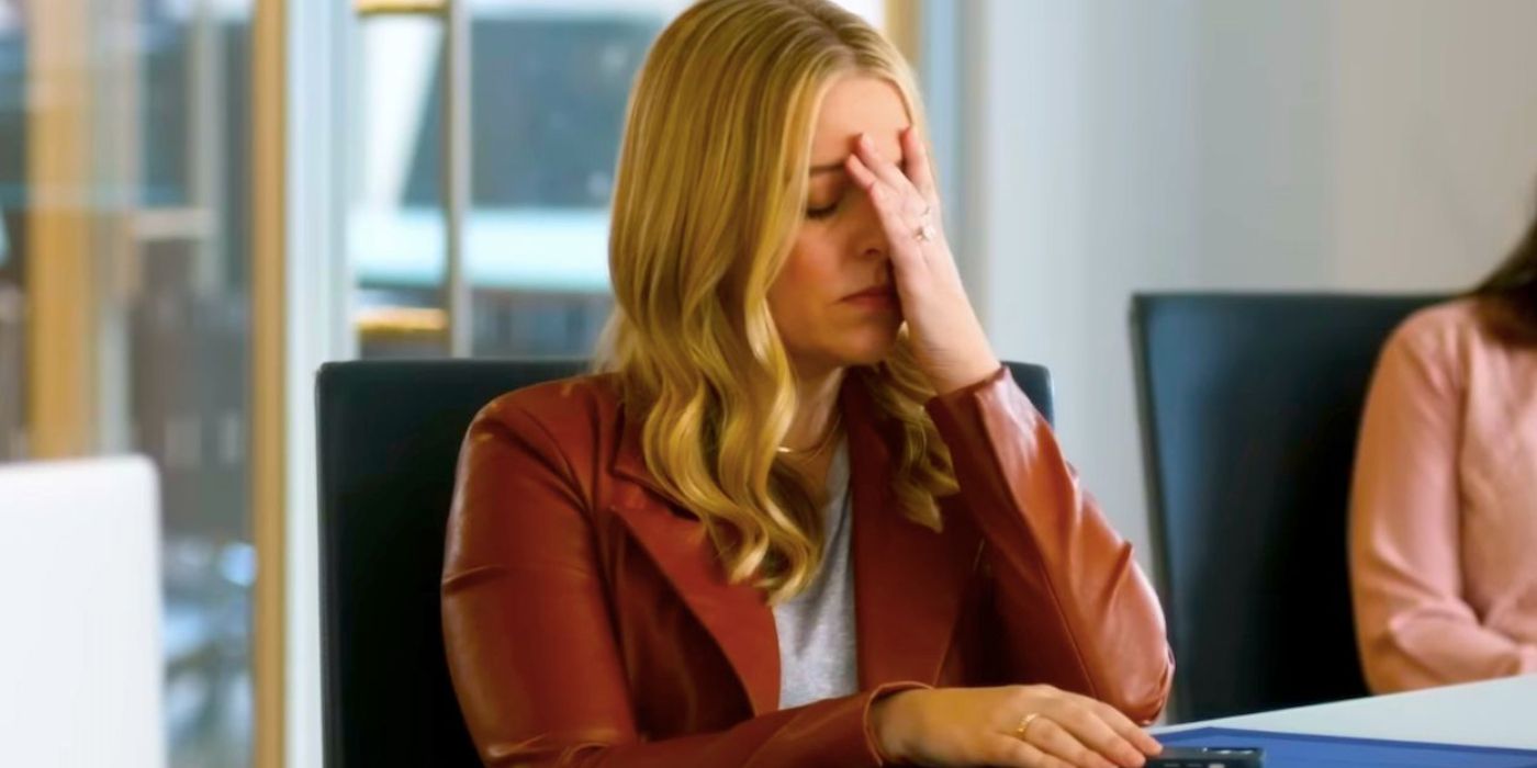 Helene York as Brooke Dubek Doing a Facepalm in The Other Two Season 3