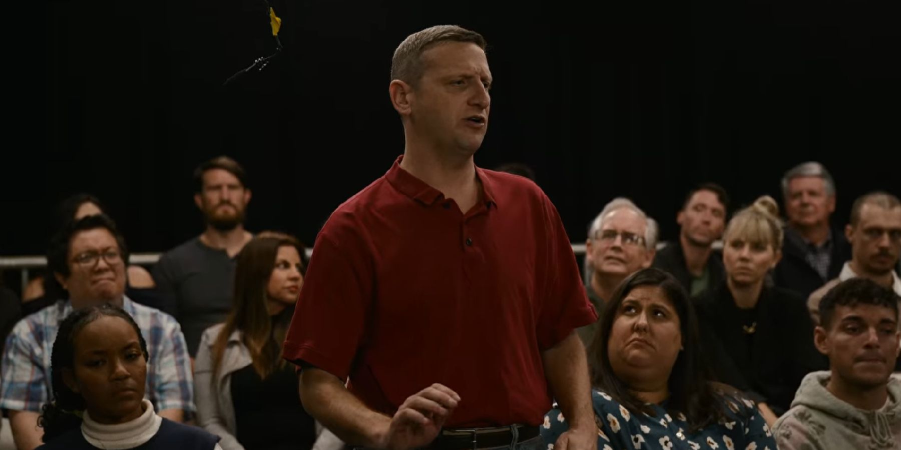 Tim Robinson in the live sitcom taping sketch from I Think You Should Leave season 3