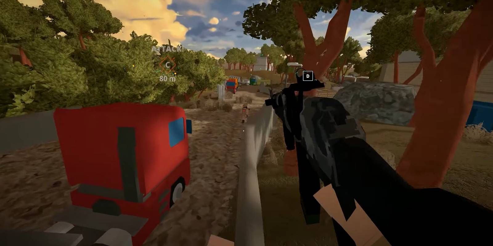 BattleBit Remastered AK74 Being Wielded in a Match with Best Attachments