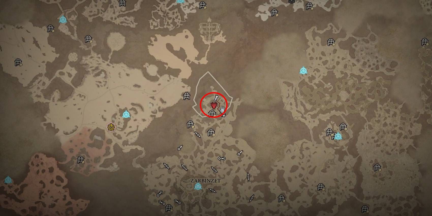 Diablo 4: All Stronghold Locations in Hawezar