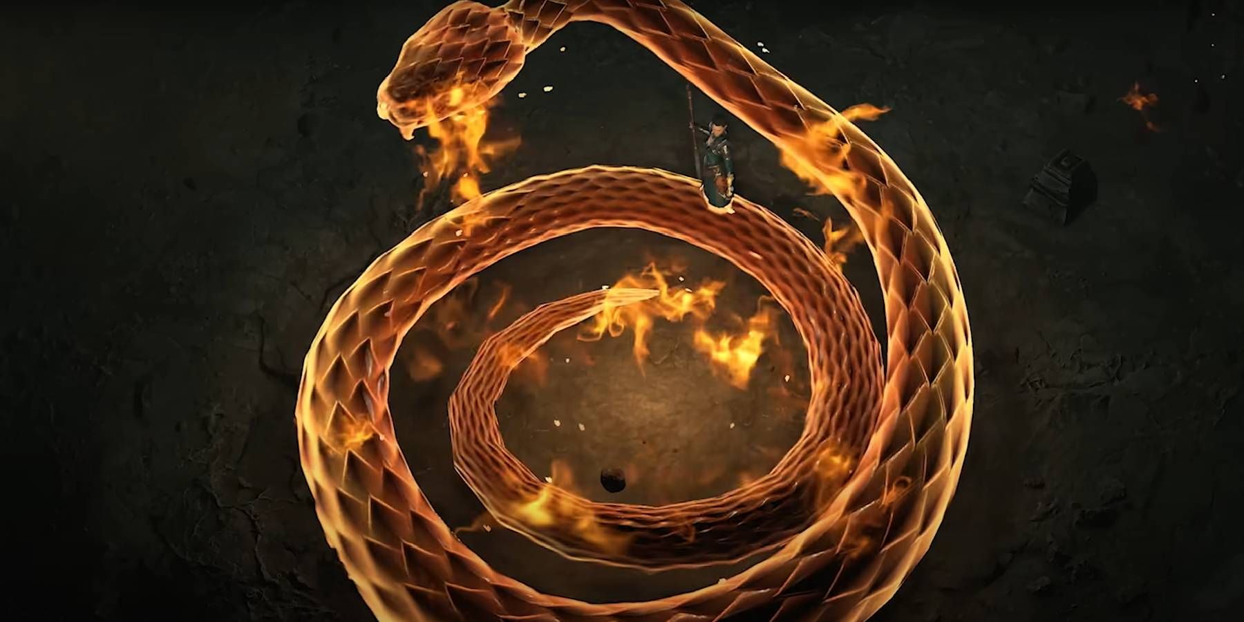 Diablo 4 Sorcerer Skill Ultimate Flaming Snake Ability
