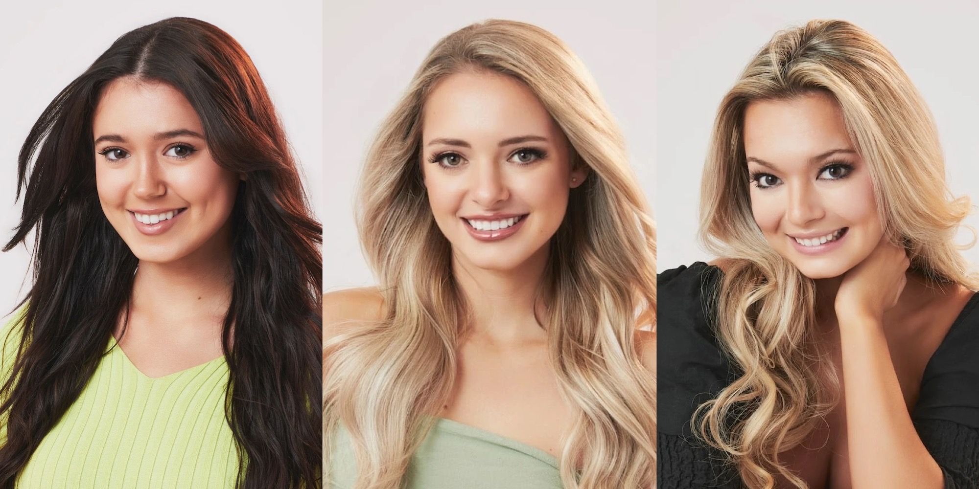 Montage of Bachelor In Paradise's Greer Blitzer, Brooklyn Willie and Cat Carter