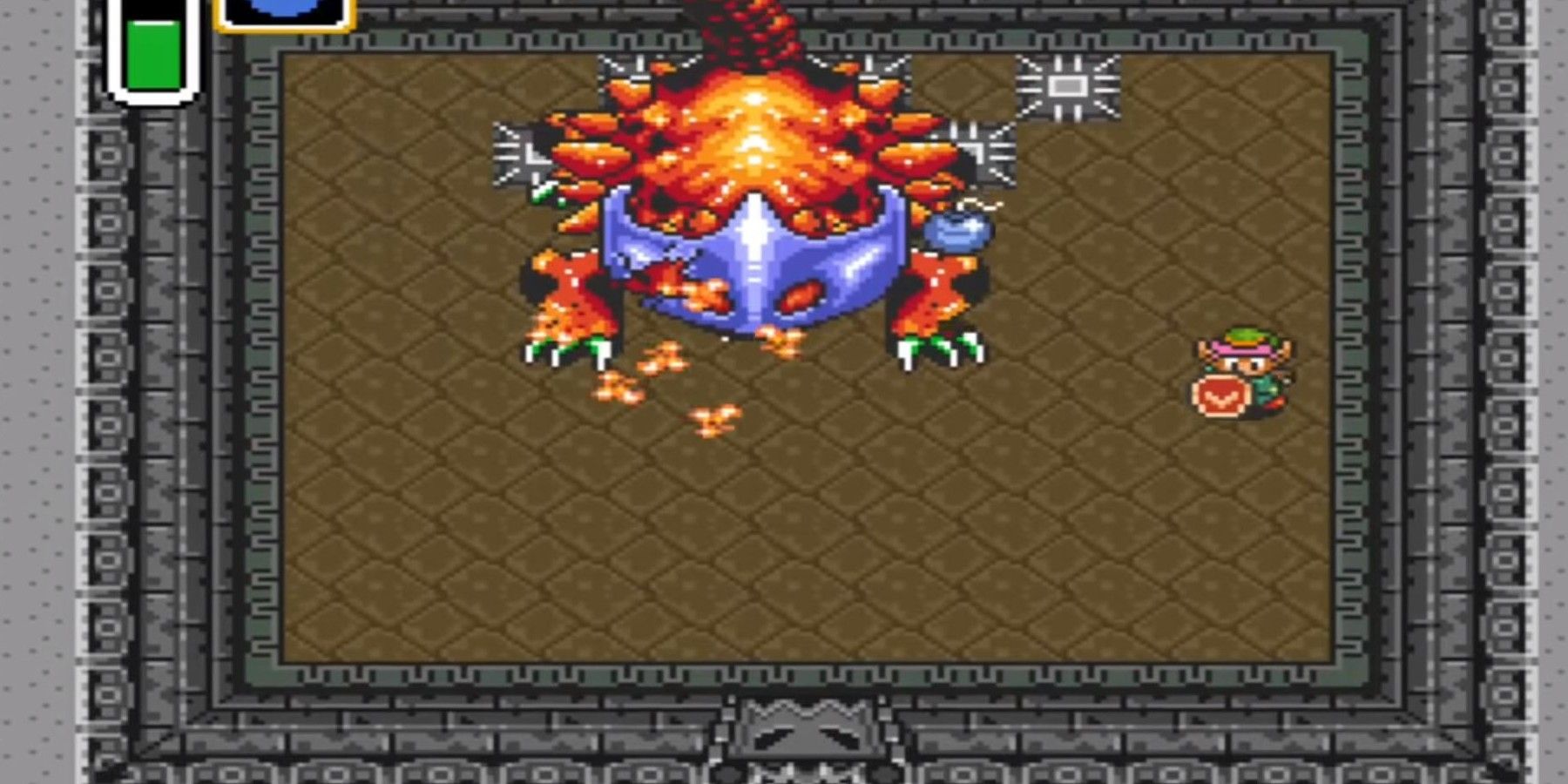 Is Tears Of The Kingdom Even A Zelda Game - Image of Link fighting a traditional boss monster in A Link to the Past
