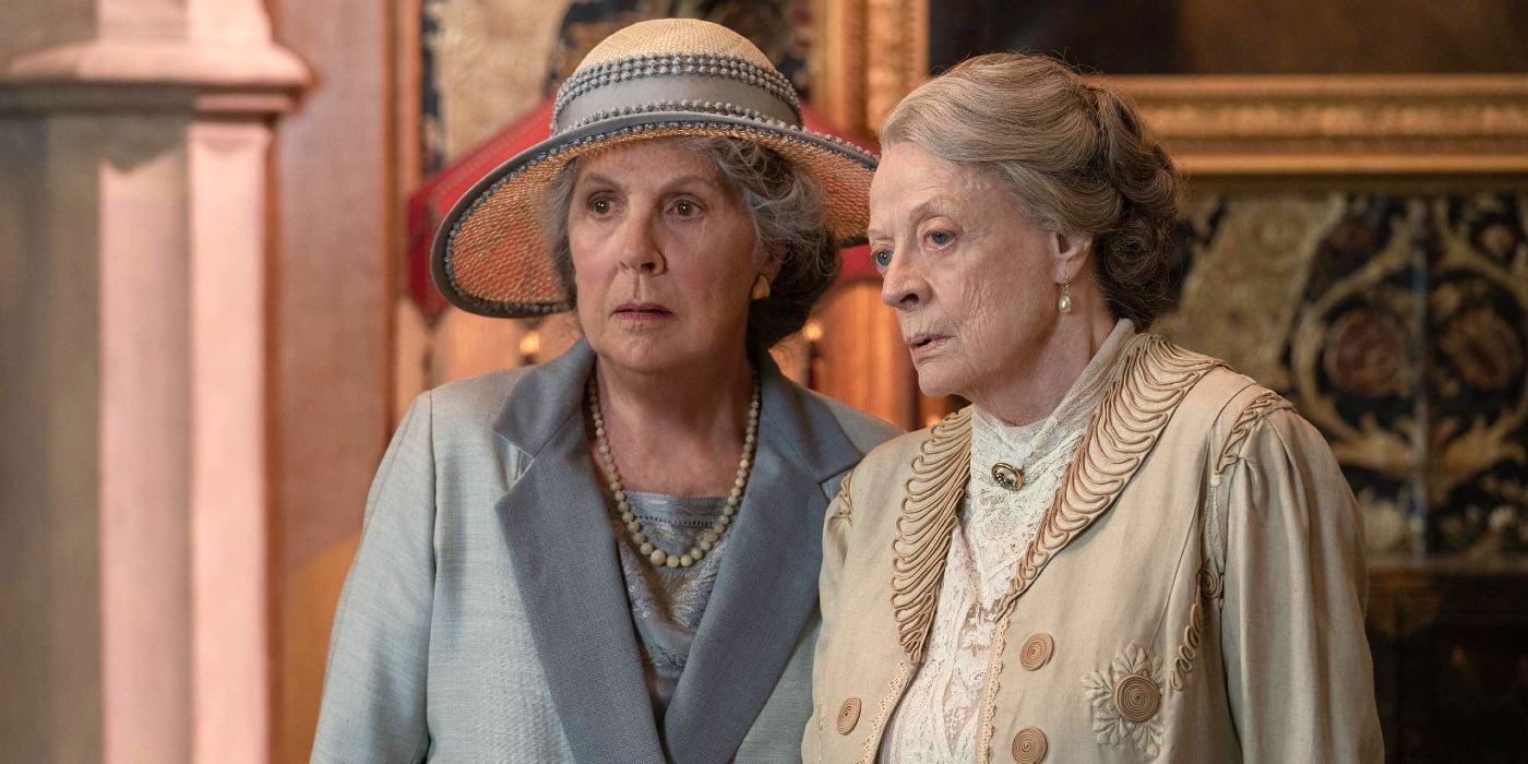 Isobel and Violet talking in Downton Abbey_ A New Era