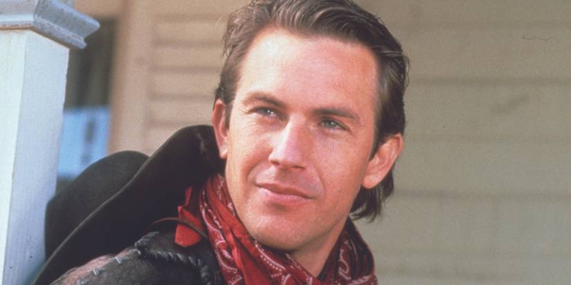Kevin Costner is Jake in Silverado smiling.