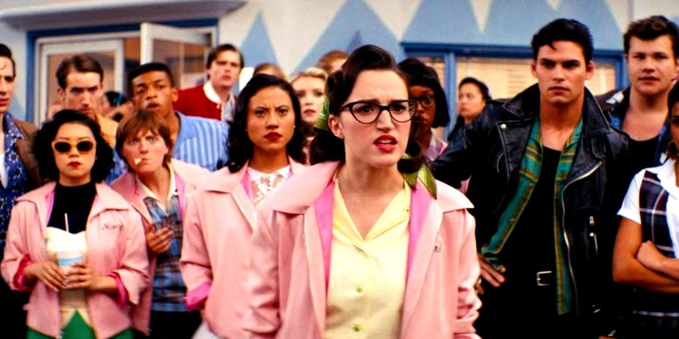 Jane gets a crowd in Grease Rise of the Pink Ladies