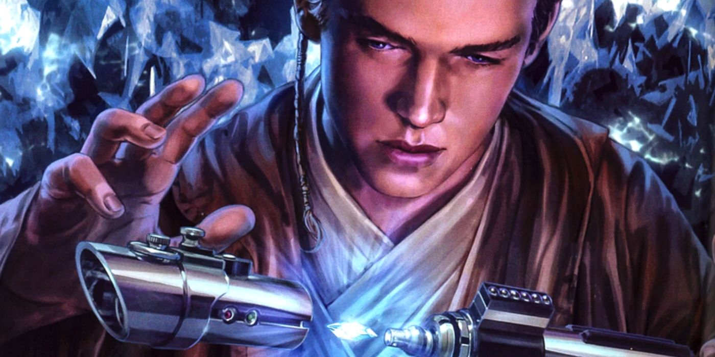 Jedi building a lightsaber.