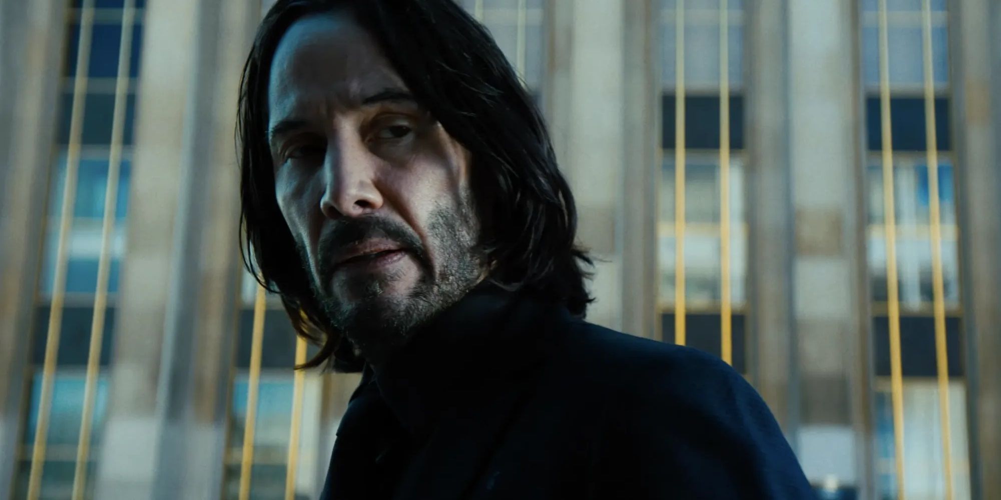 John looking back in John Wick Chapter 4