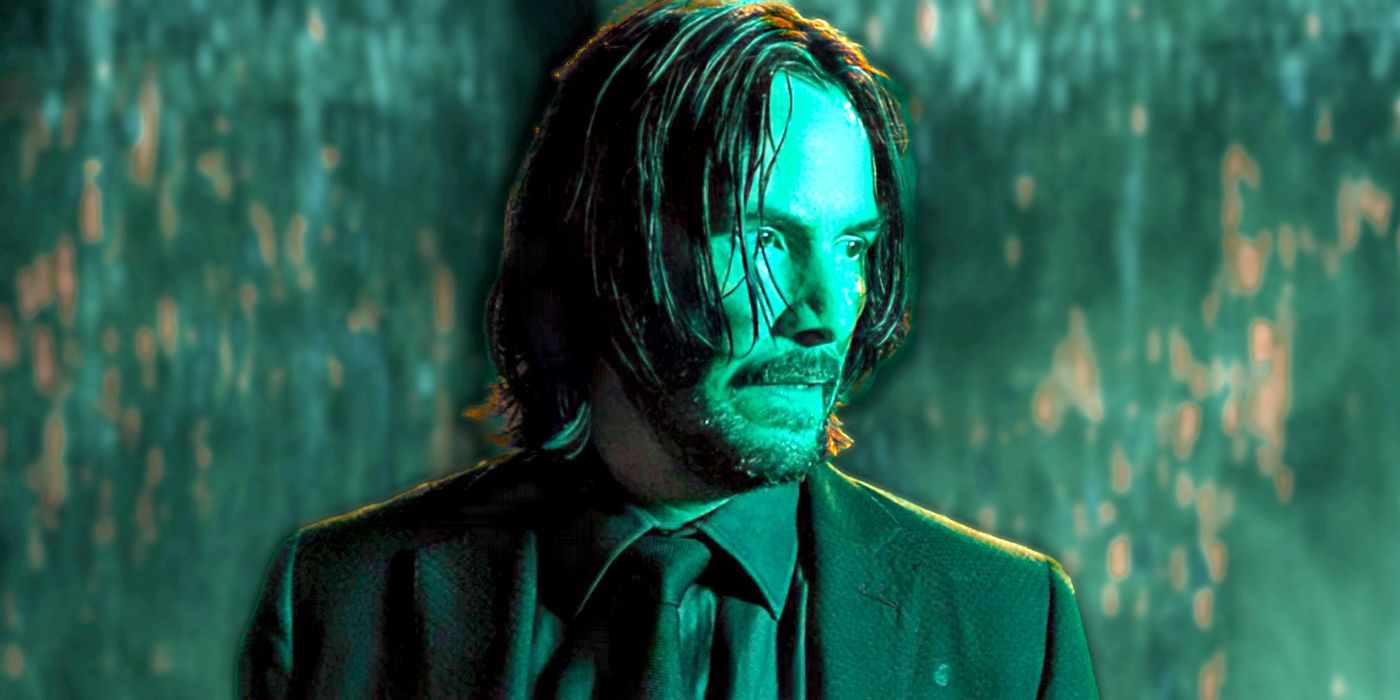 Keanu Reeves as the titular character at the club in John Wick Chapter 4