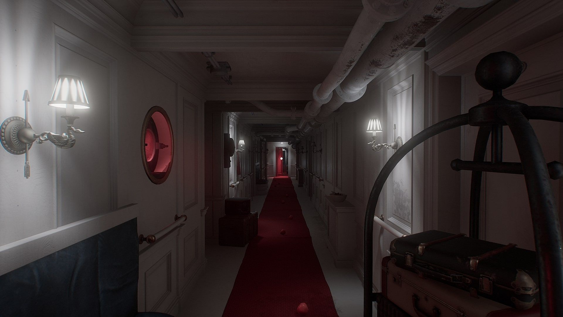 Hallway of a ship in the Actor&rsquo;s story of Layers of Fear.