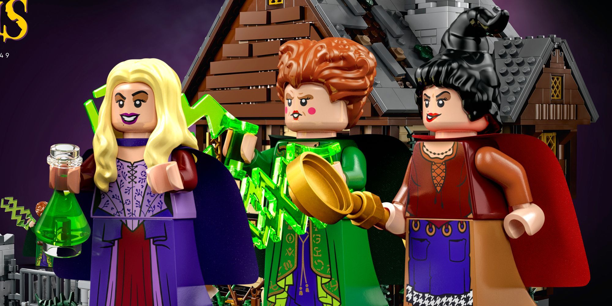 Lego Hocus Pocus The Sanderson Sisters Cottage 18+ Set Reveal