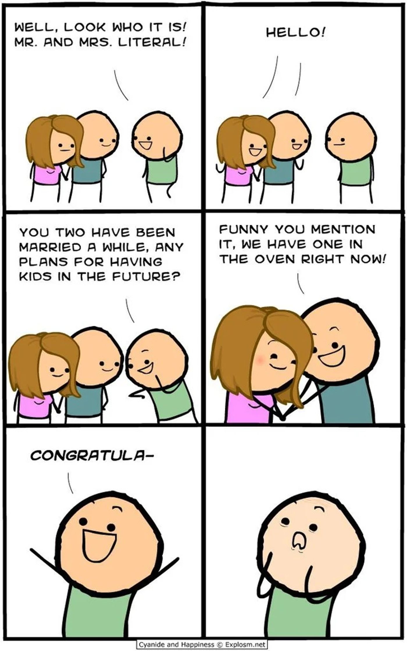Cyanide & Happiness Mr. & Mrs. Literal