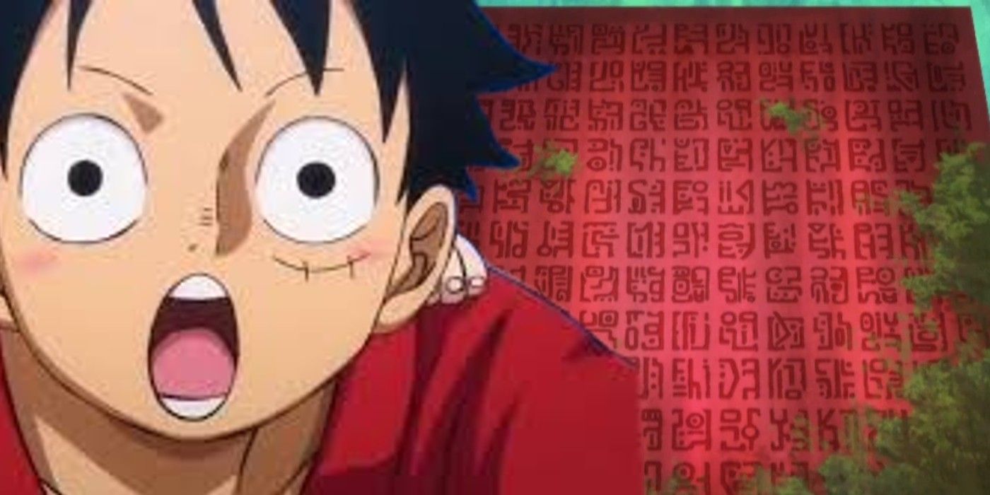 Luffy with a ponegliff in One Piece