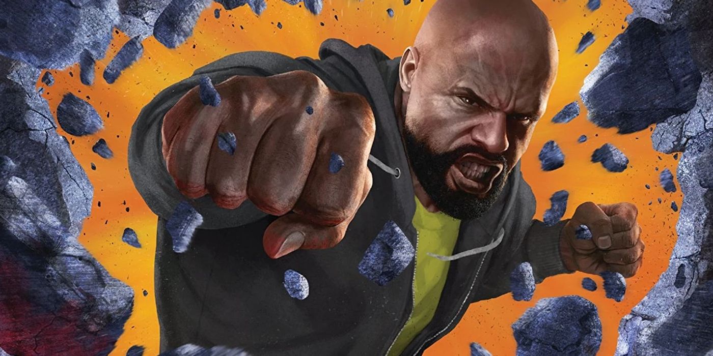 Luke Cage punches through stone in Marvel Comics