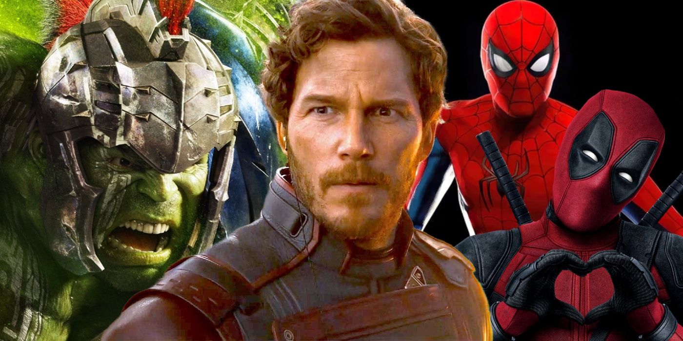 MCU Star-Lord with Spider-Man, Deadpool, and World War Hulk