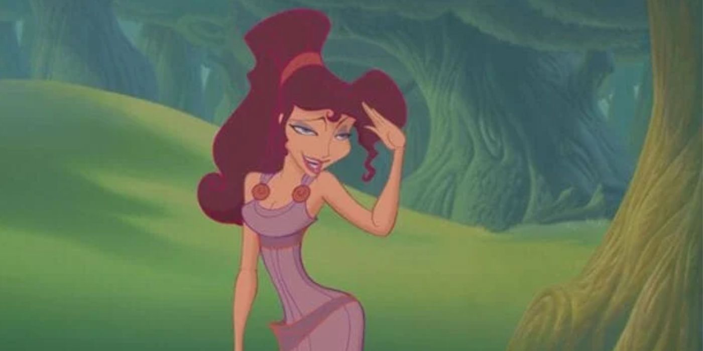 Megara Waving In A Green Forest