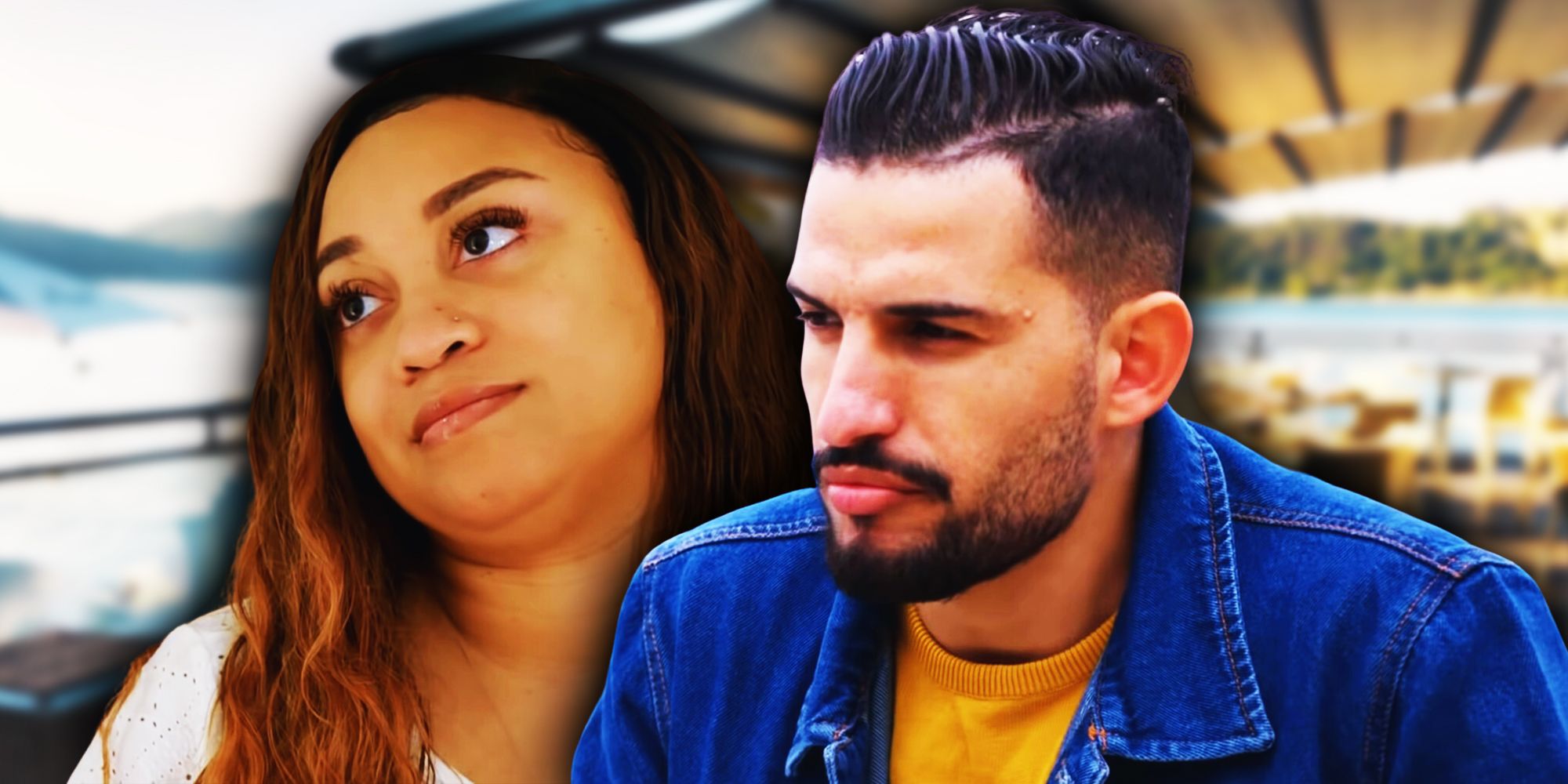 montage of Memphis and Hamza looking upset from 90 Day Fiance