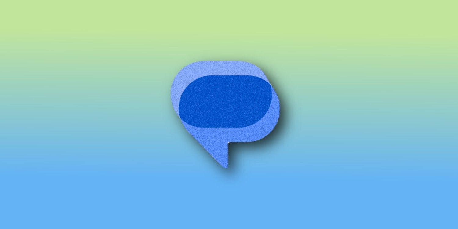Google Messages icon on blue and green background