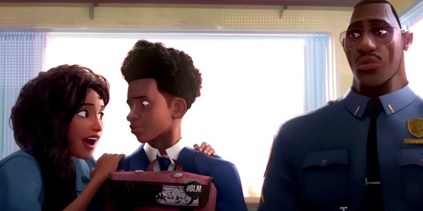 Miles Morales and his parents