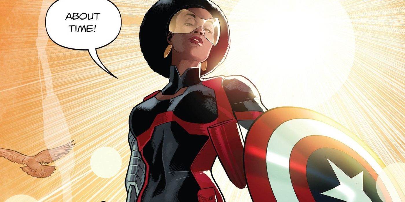 Misty Knight as Captain America.