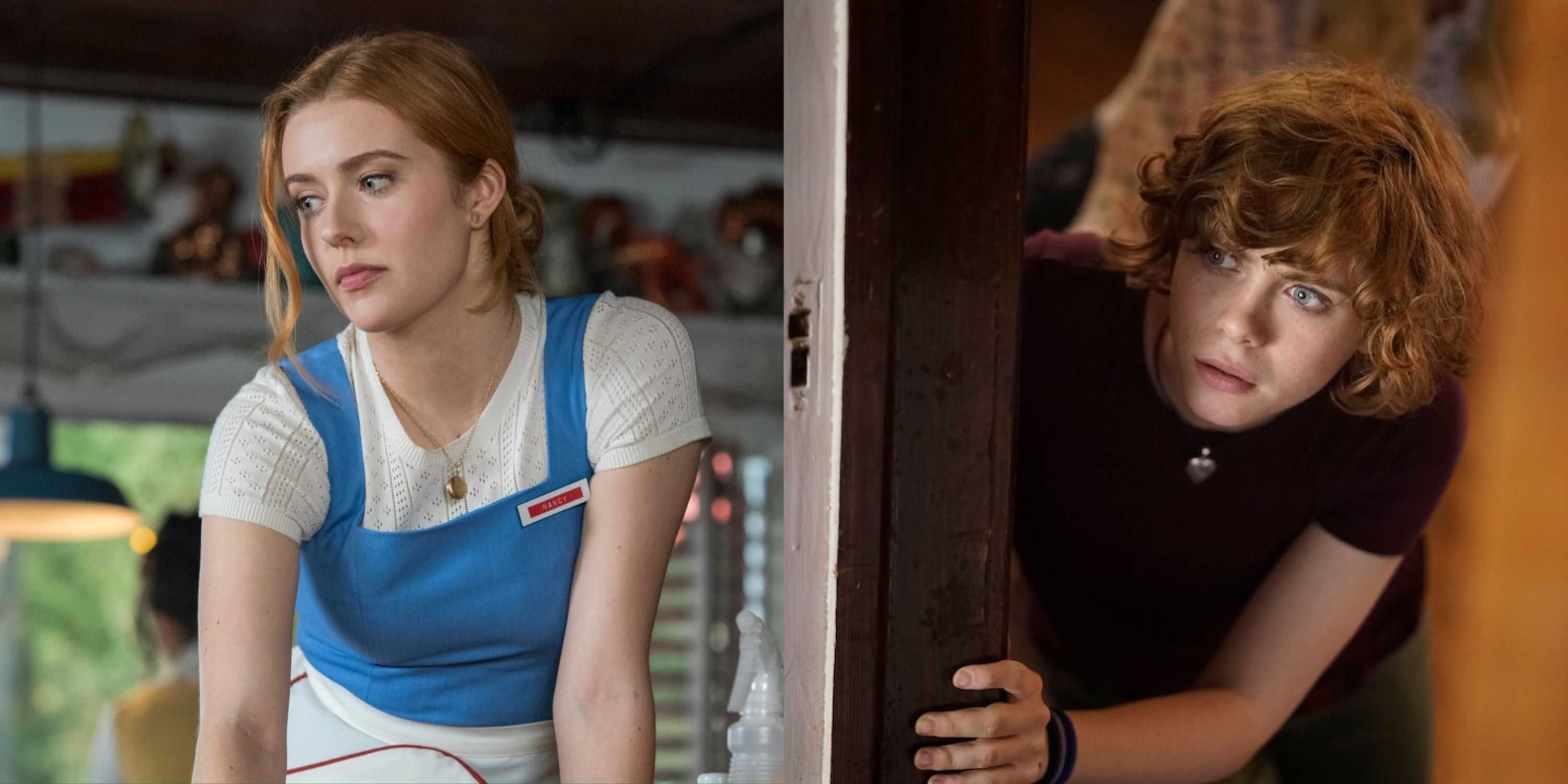 Split image of the Nancy Drew TV show and movie from 2019