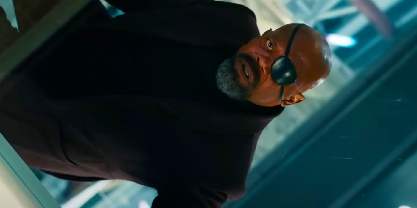 nick fury alive in the marvels trailer
