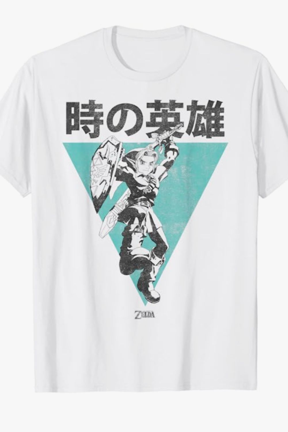 Nintendo Legend Of Zelda Link Kanji Triangle Poster T-Shirt