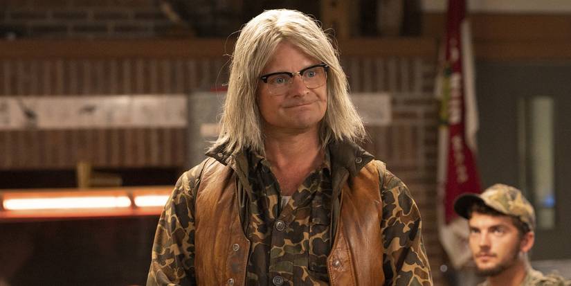 Peter looking sinister in The Righteous Gemstones season 3