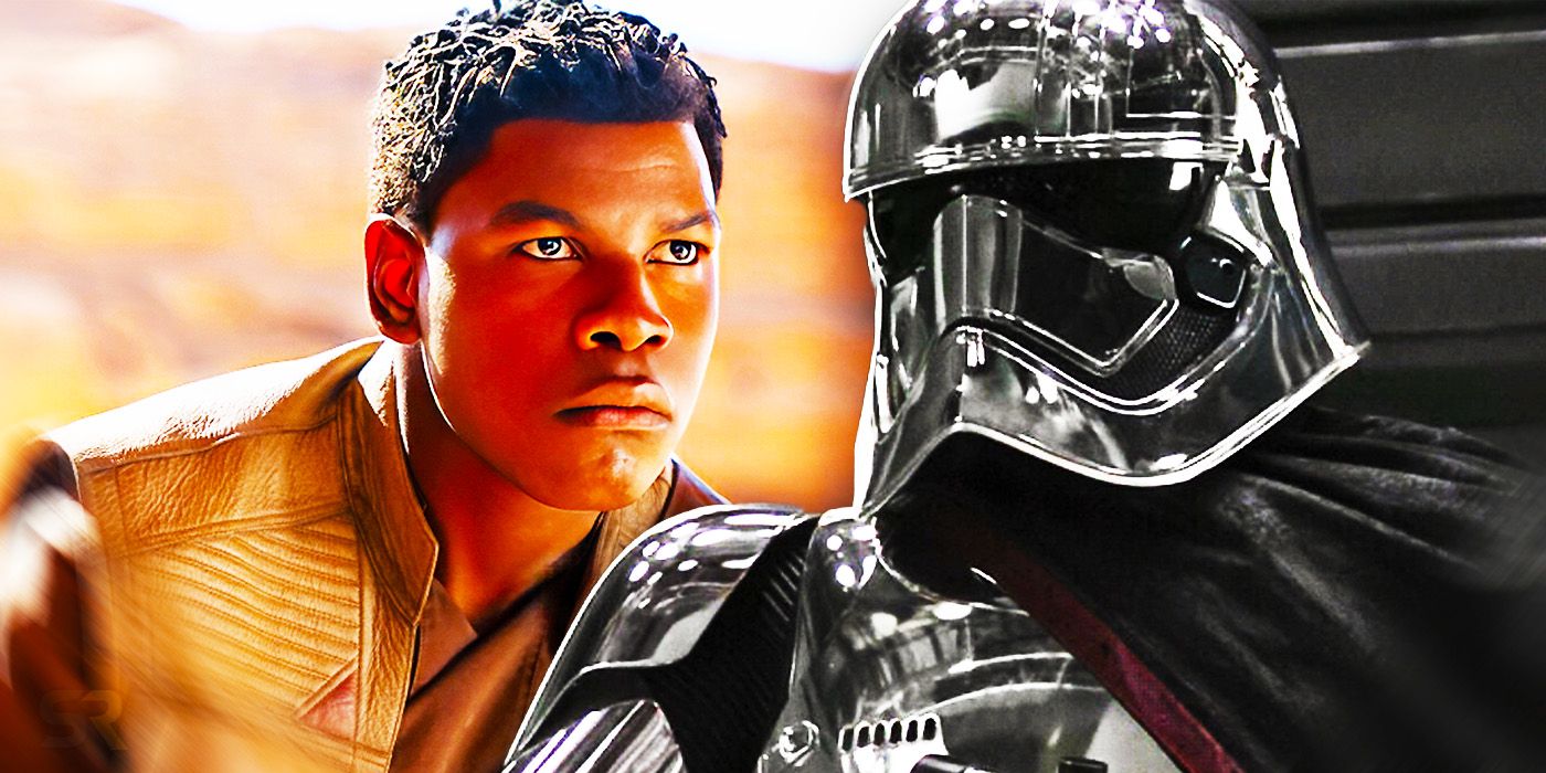 Fnn and Captain Phasma in Star Wars.